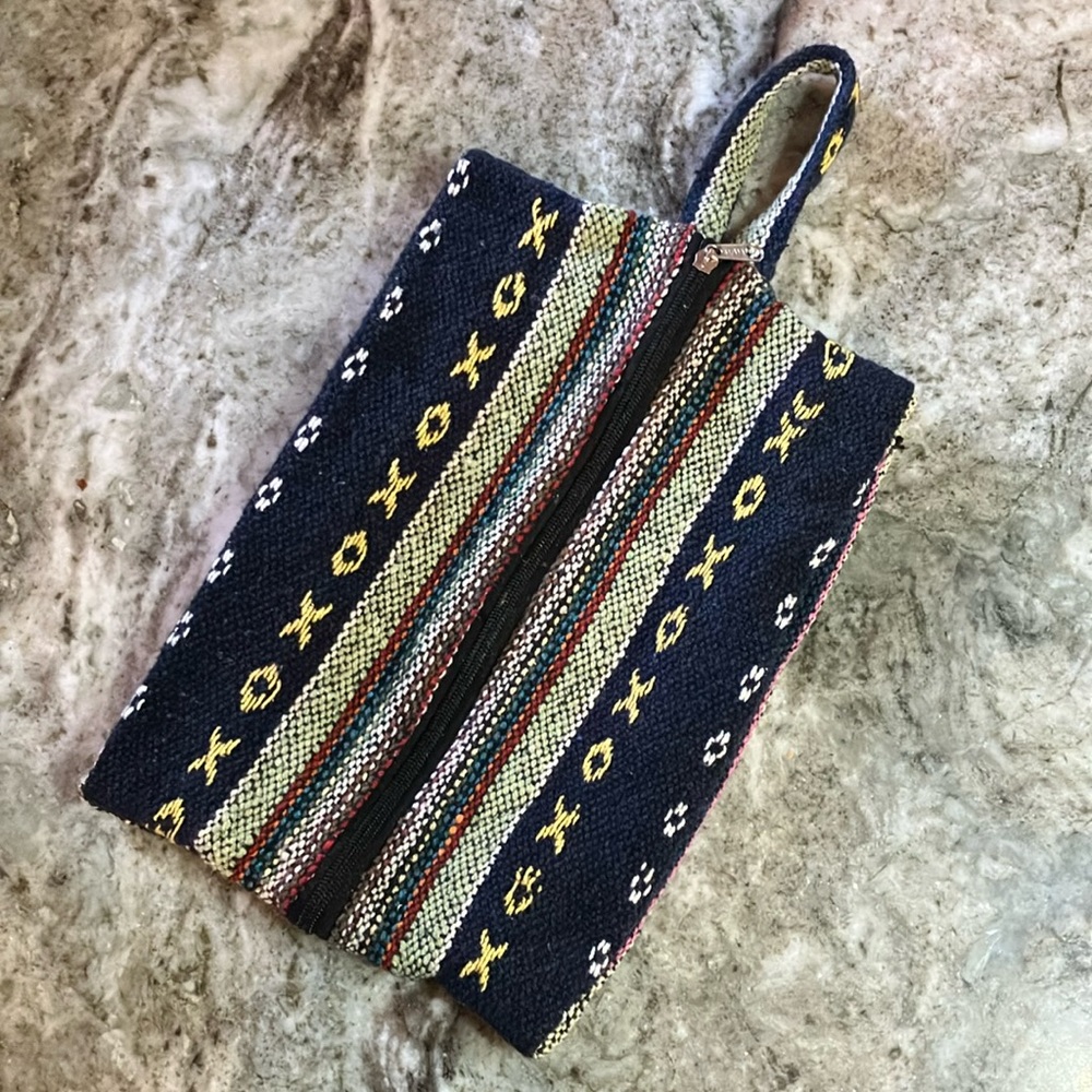 Boho Hippy Woven Toiletry/Cosmetics Bag